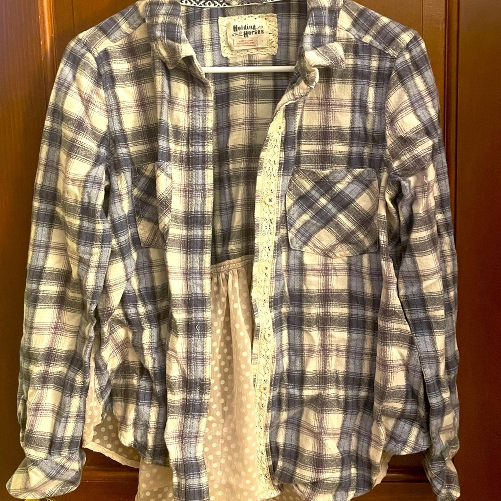 Small Blue Top Anthropologie